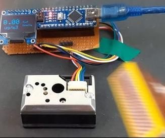 Interfacing GP2Y1014AU0F Sensor With Arduino to Build Air Quality Analyzer