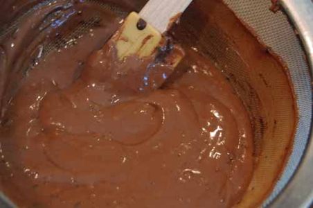 Optional: Pour Pudding Into Sieve