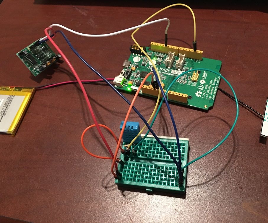 Linkit One Environment Monitor