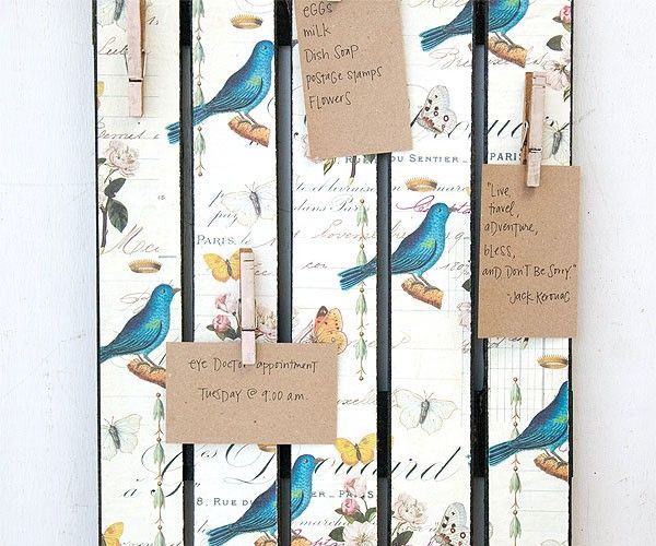 Mini Pallet Organization Board Project