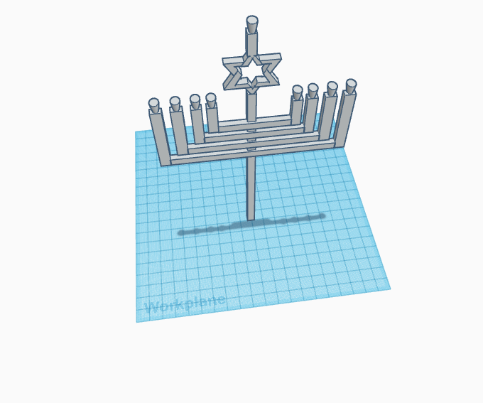 Hanukkah Decoration Using Tinkercad