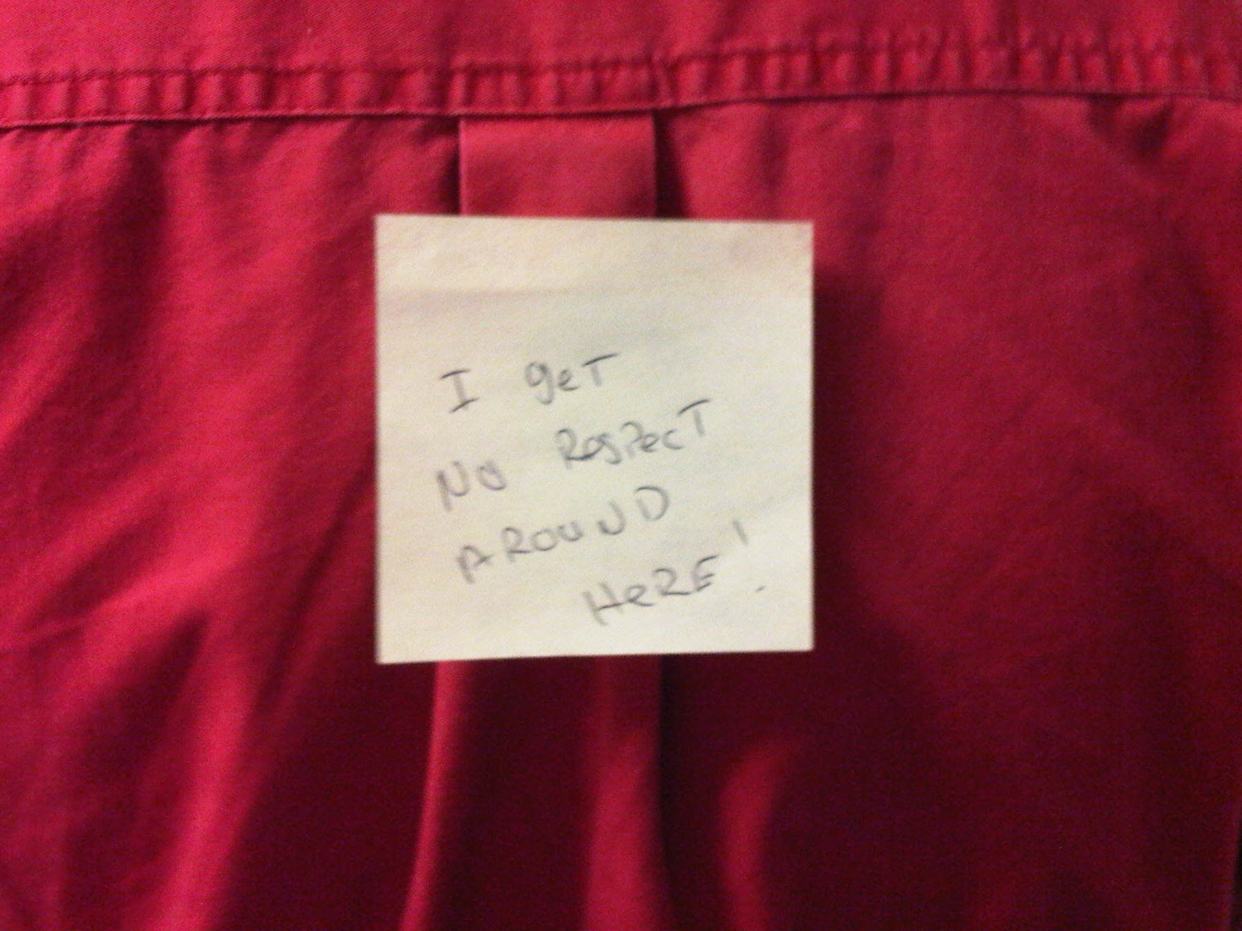 Securely and Secretly Stick That Note on Someones Back
