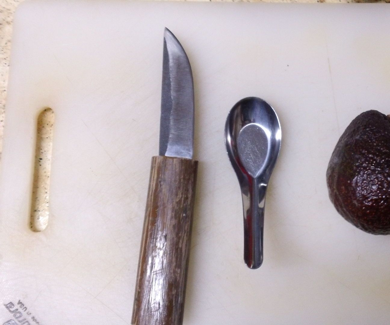 How to Scoop an Avocado With a Zebra Spoon