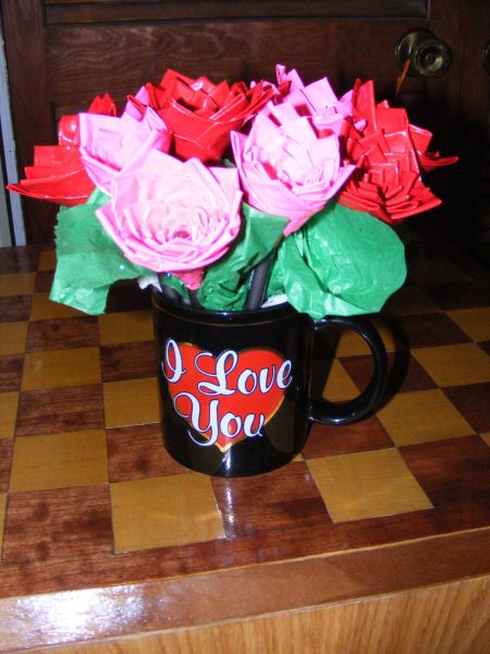 Bouquet of Duck Tape Roses