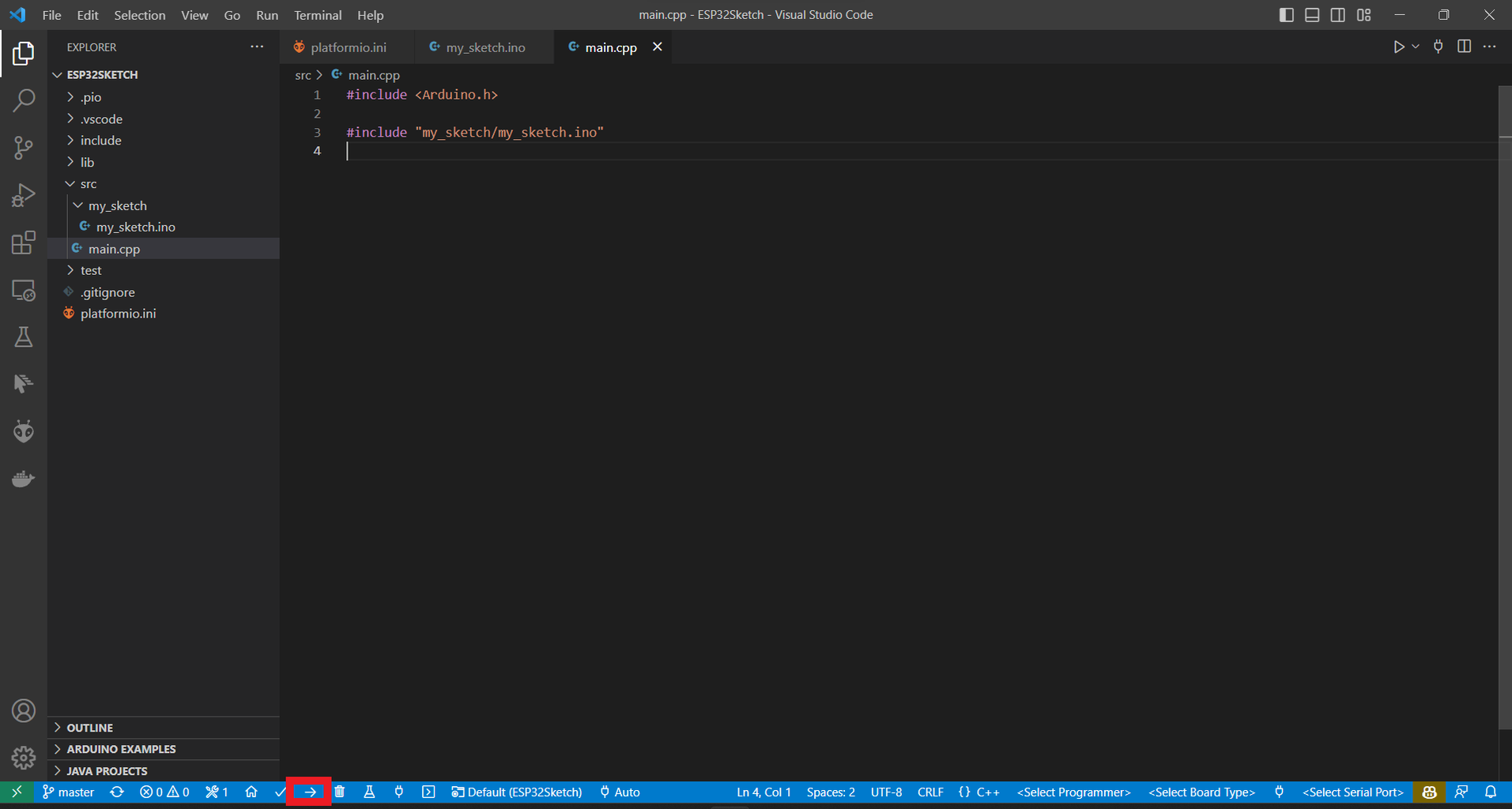 A Way to Run Arduino Sketch With VSCode PlatformIO Directly : 6 Steps ...