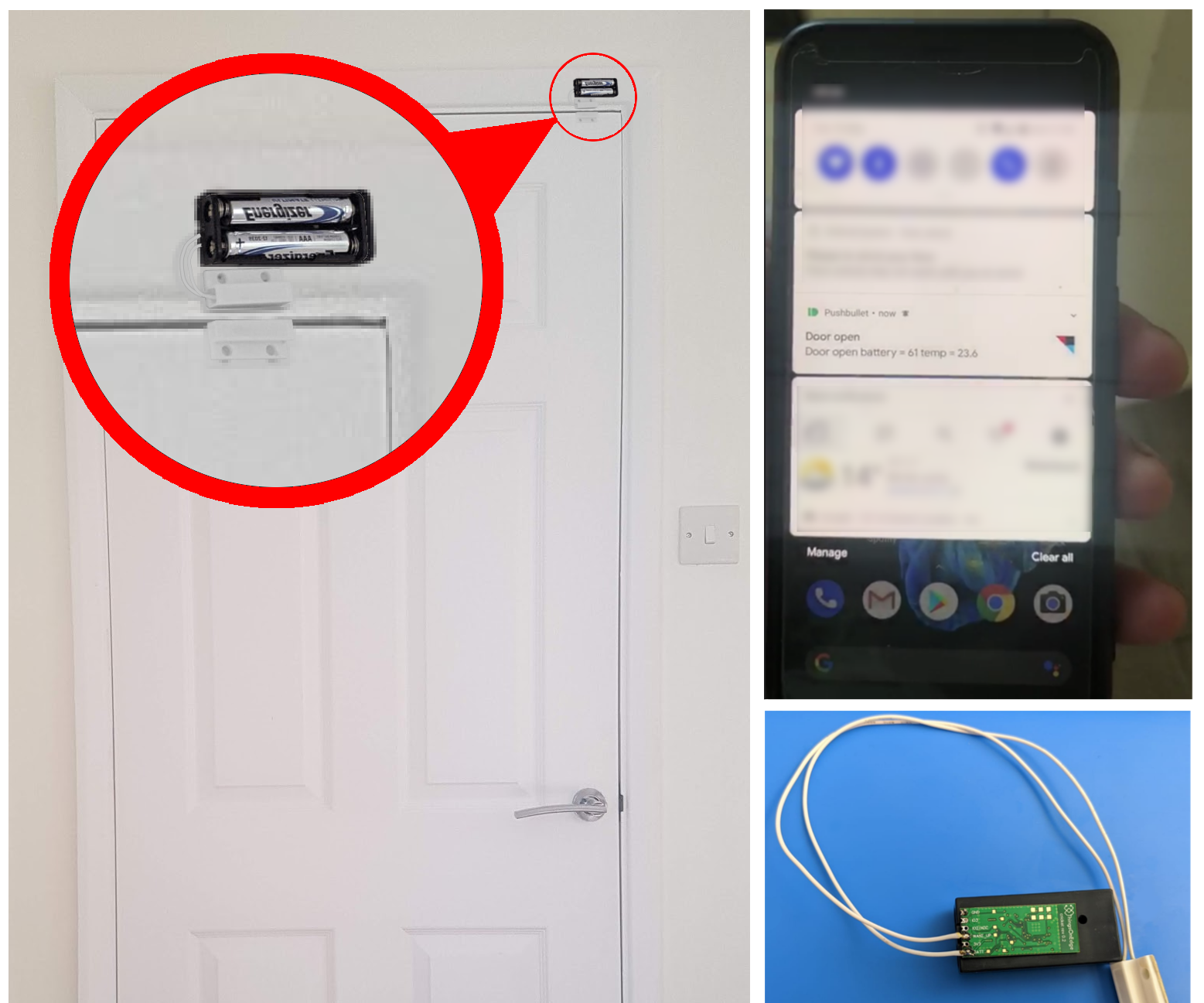 IOT Door Sensor - Wi-Fi Based, Powered on 2xAAA Batteries