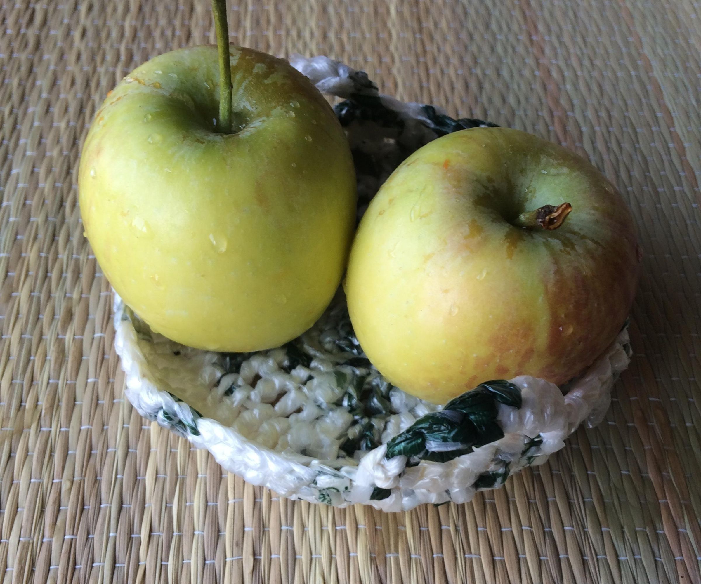 From Recycled Grocery Bags to Crocheted Decorative Basket