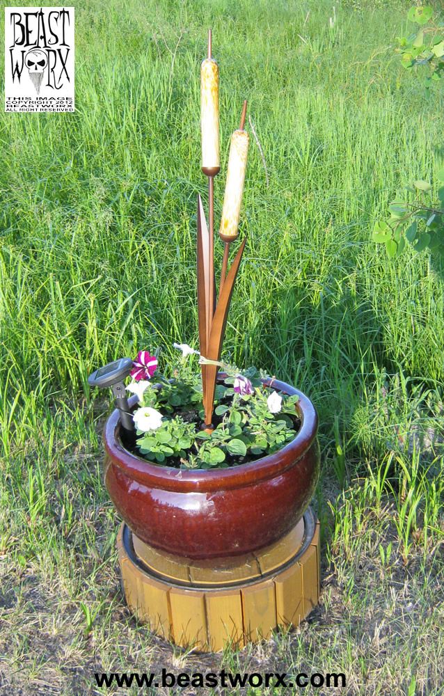 How-to Build a Planter Stand From Scrap Wood & an Old Rim...