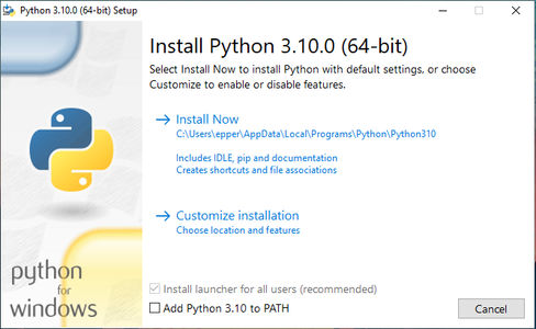Installing Python