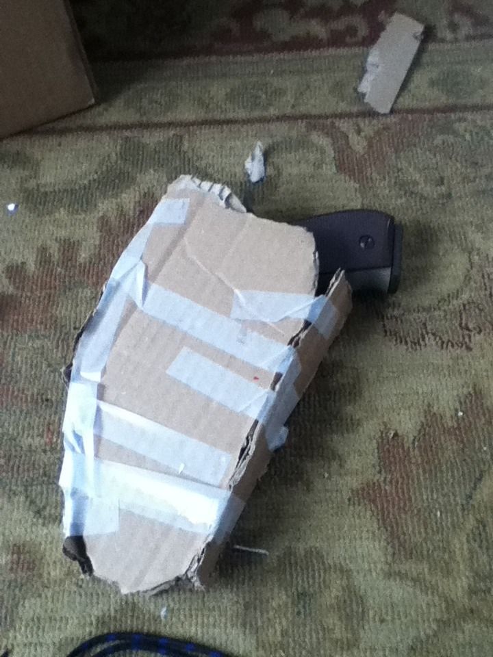 How to Make a Cardboard Airsoft Holster