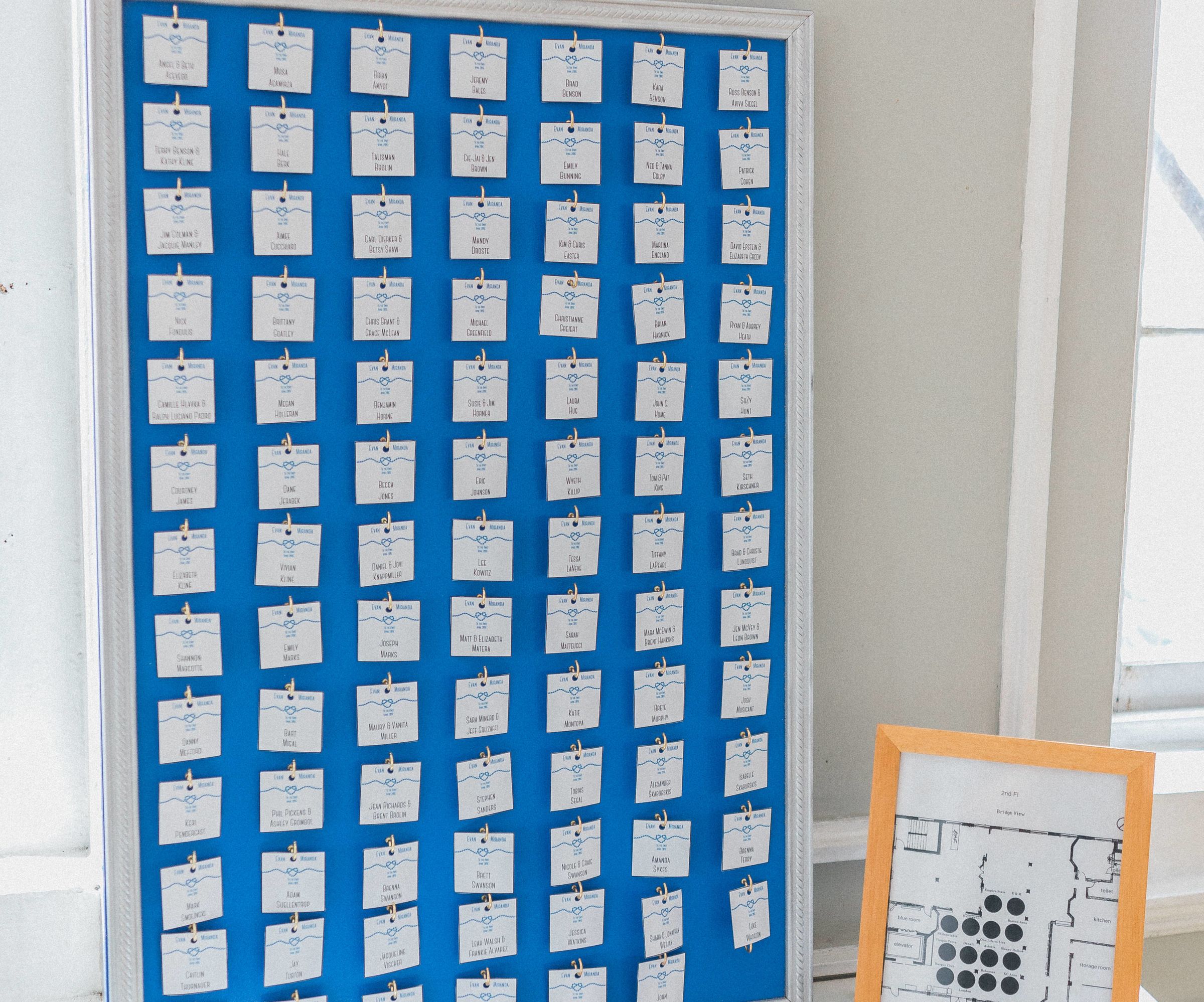 Wedding Guest Seating Display Board (& Post-wedding Mod)
