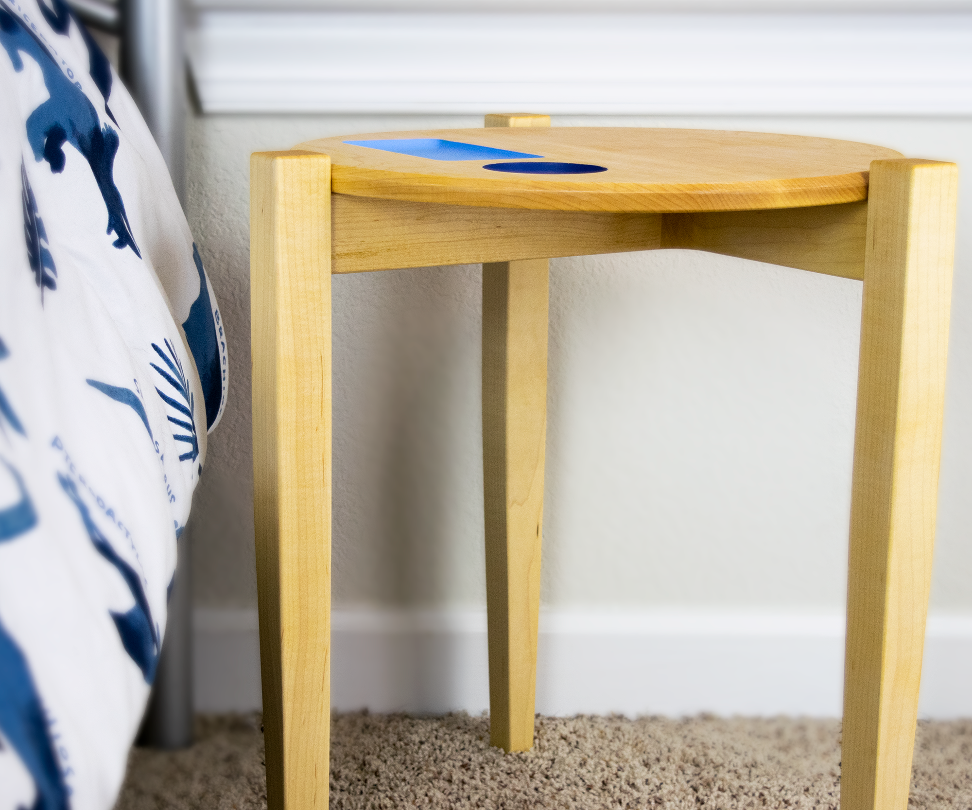 Modern Nightstand (With Flip Top)