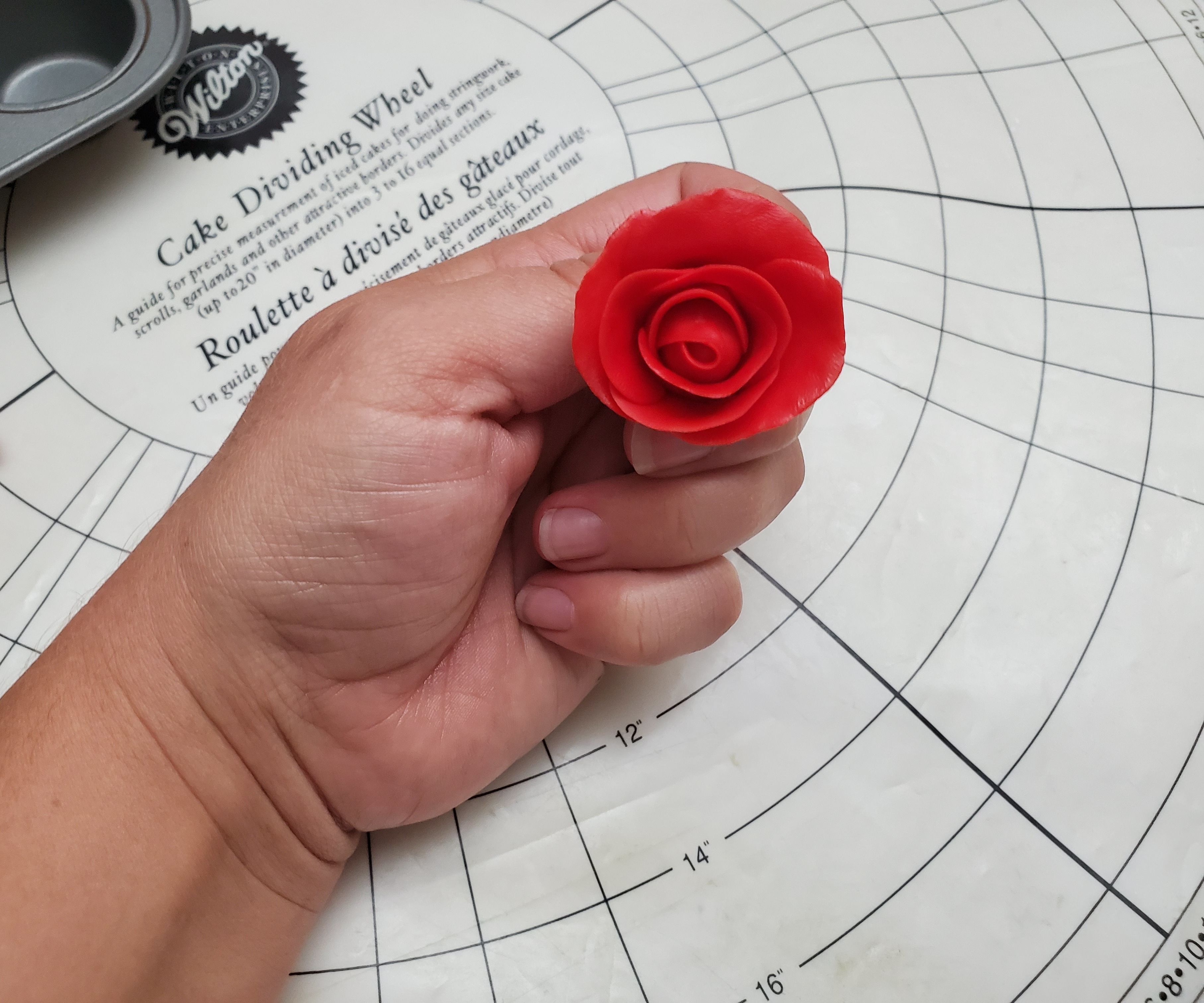 Rose From Fondant or Clay