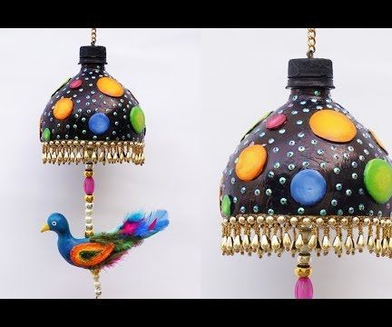 DIY Bird Wind Chime Using Waste Plastic Bottles