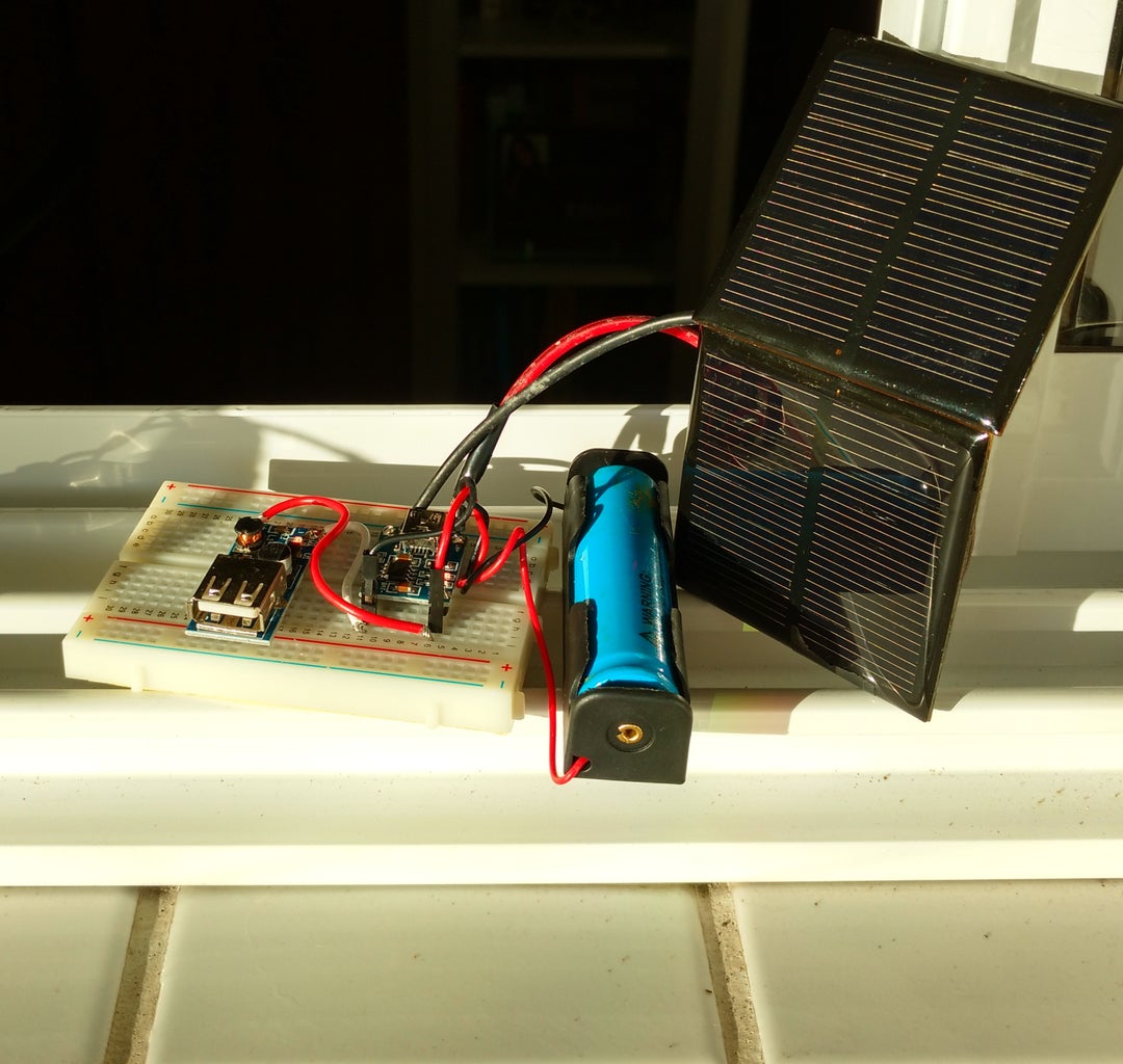 Assembling Solar Powered Battery Charger