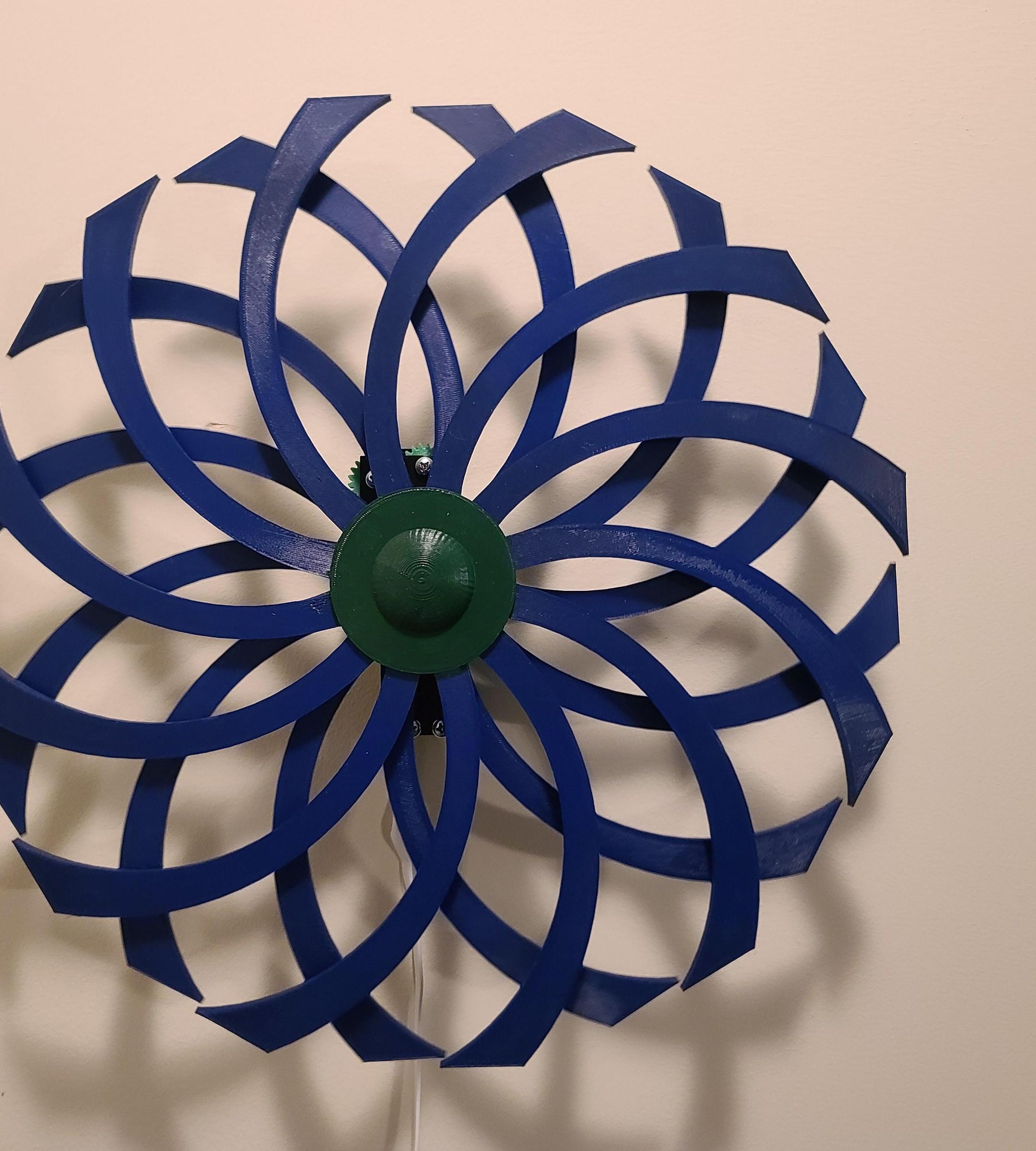 Kinetic Sculpture Flower REMIX