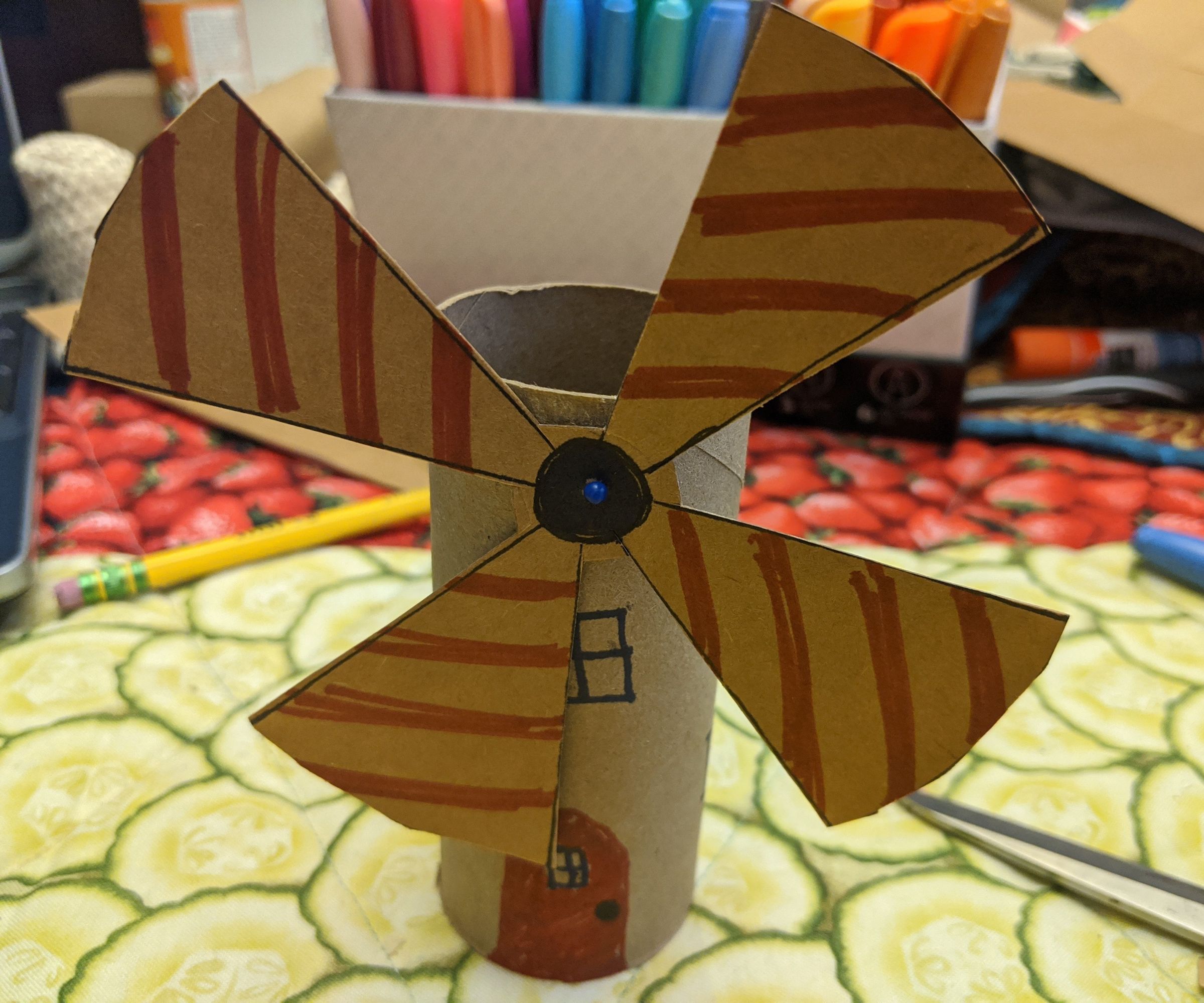 Toilet Paper Tube Windmill