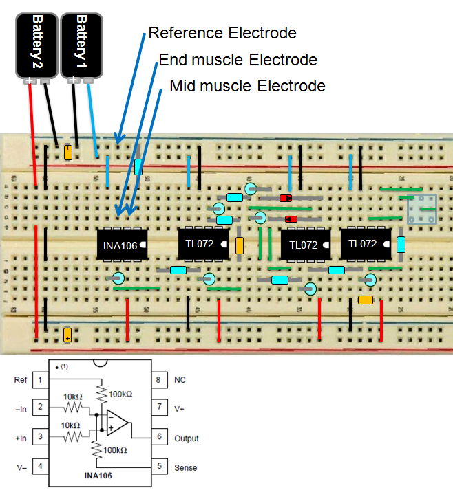 DIY Muscle Sensor / EMG Circuit for a Microcontroller : 13 Steps (with ...