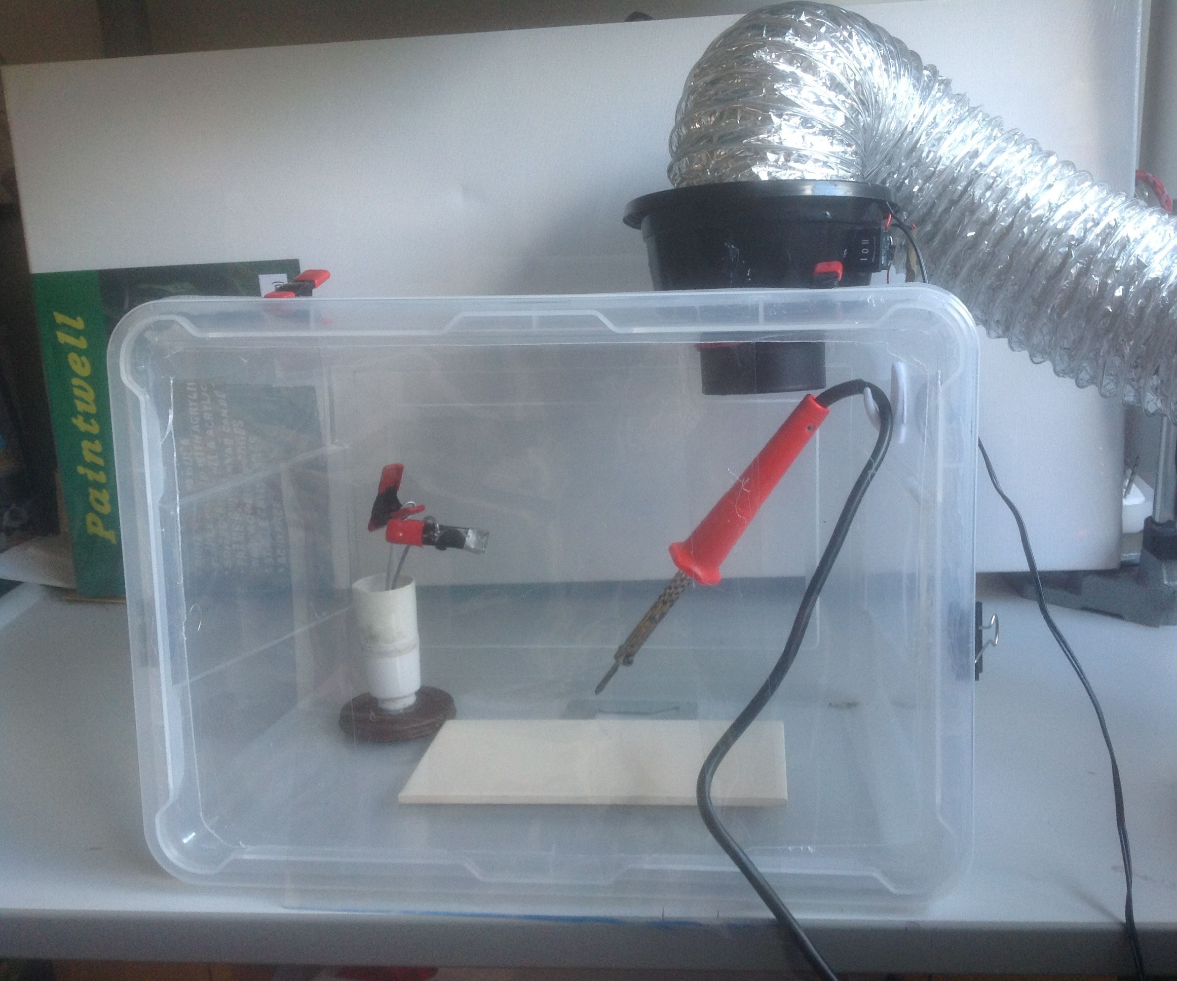 Easy, Cheap Portable VENTED Fume Extractor and Optional Fume Box