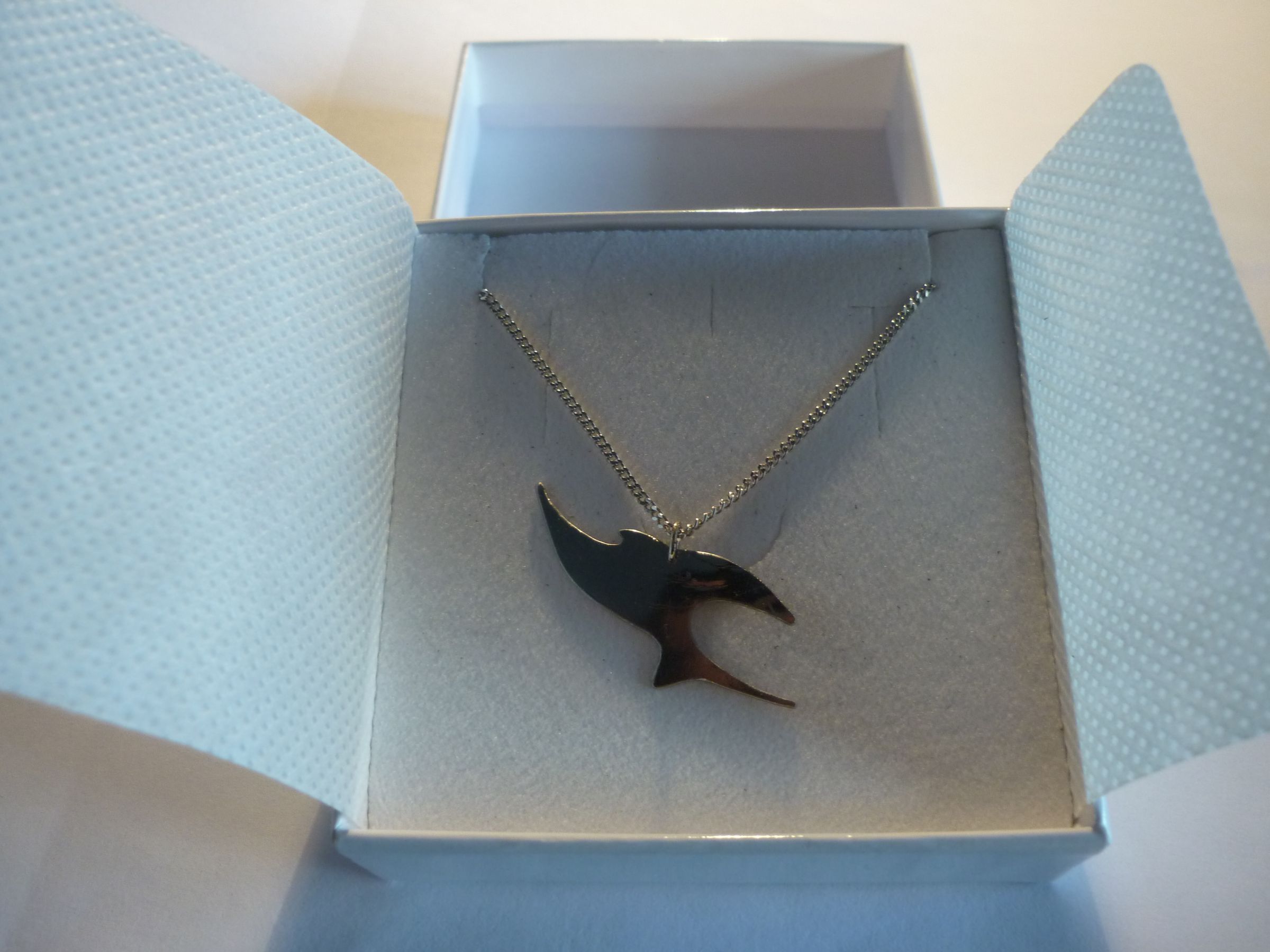 Bird Pendant From Simple Metal Plate