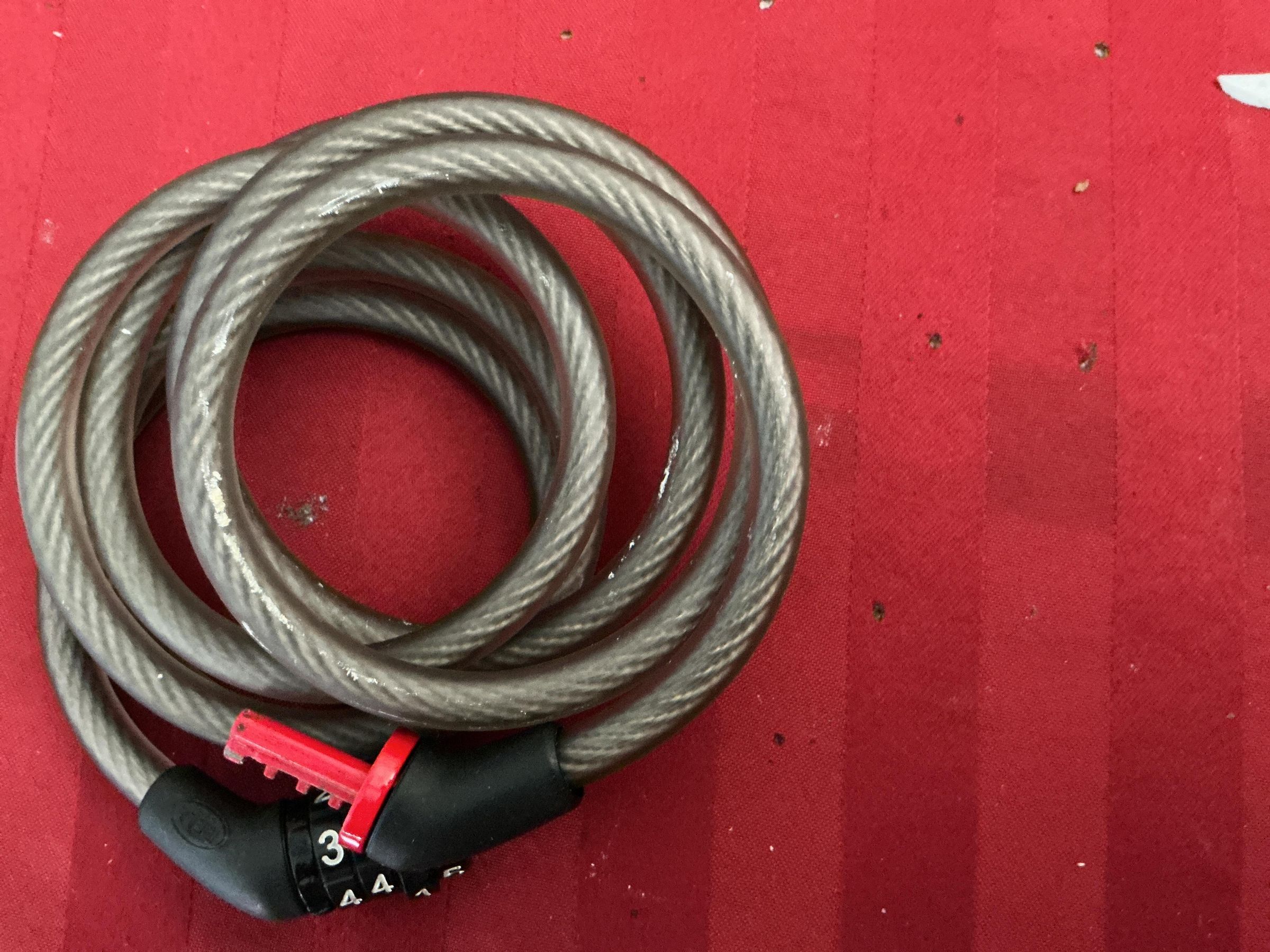 Cavo Lucchetto Bici 4 Piedi – Combinazione 4 Cifre Resettabile, Avvolgibile, Blu