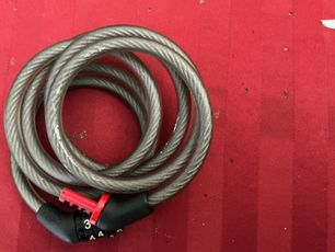 Cavo Lucchetto Bici 4 Piedi – Combinazione 4 Cifre Resettabile, Avvolgibile, Blu