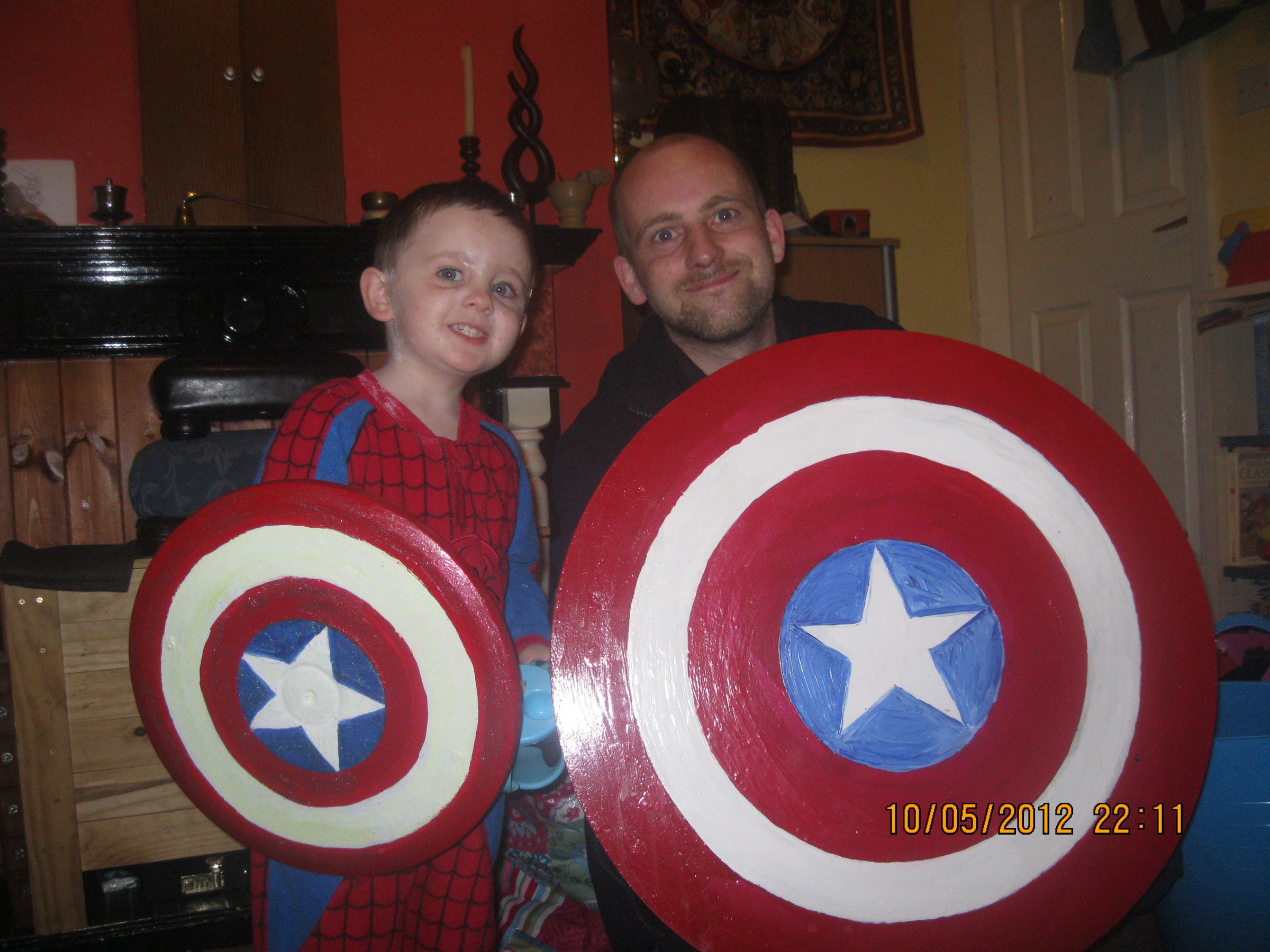 Varying Size Captain America Shields