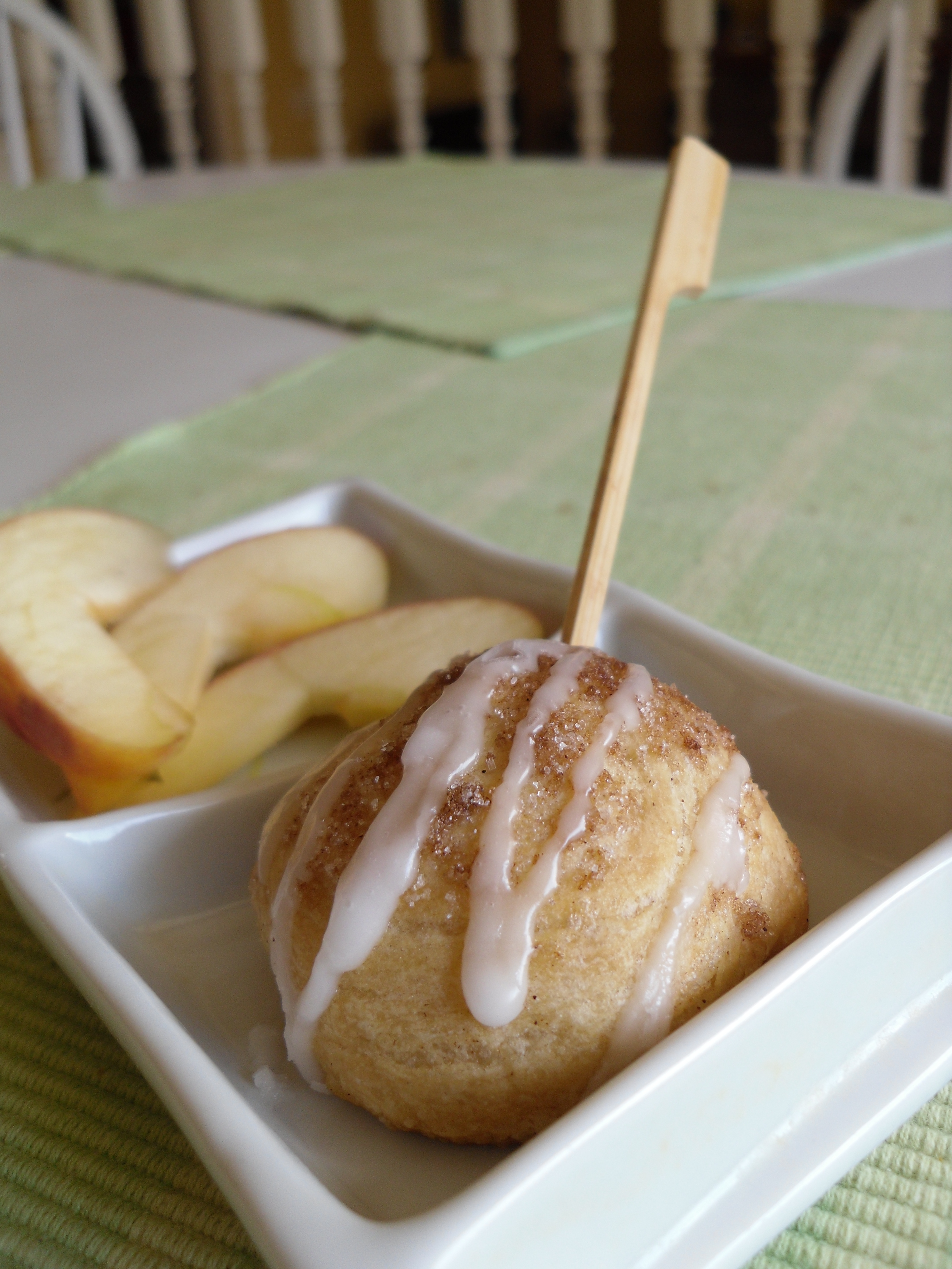 Apple Pie Bites on a Stick