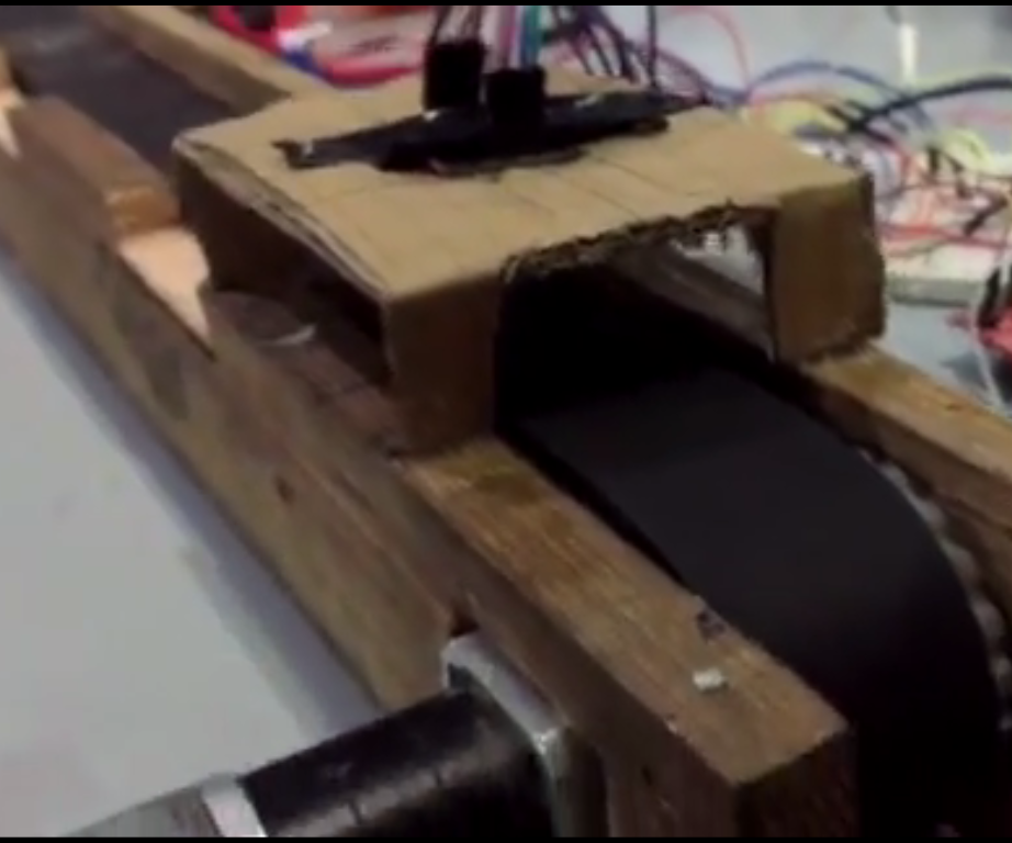 TIVA Controlled Conveyer Belt Based Color Sorter