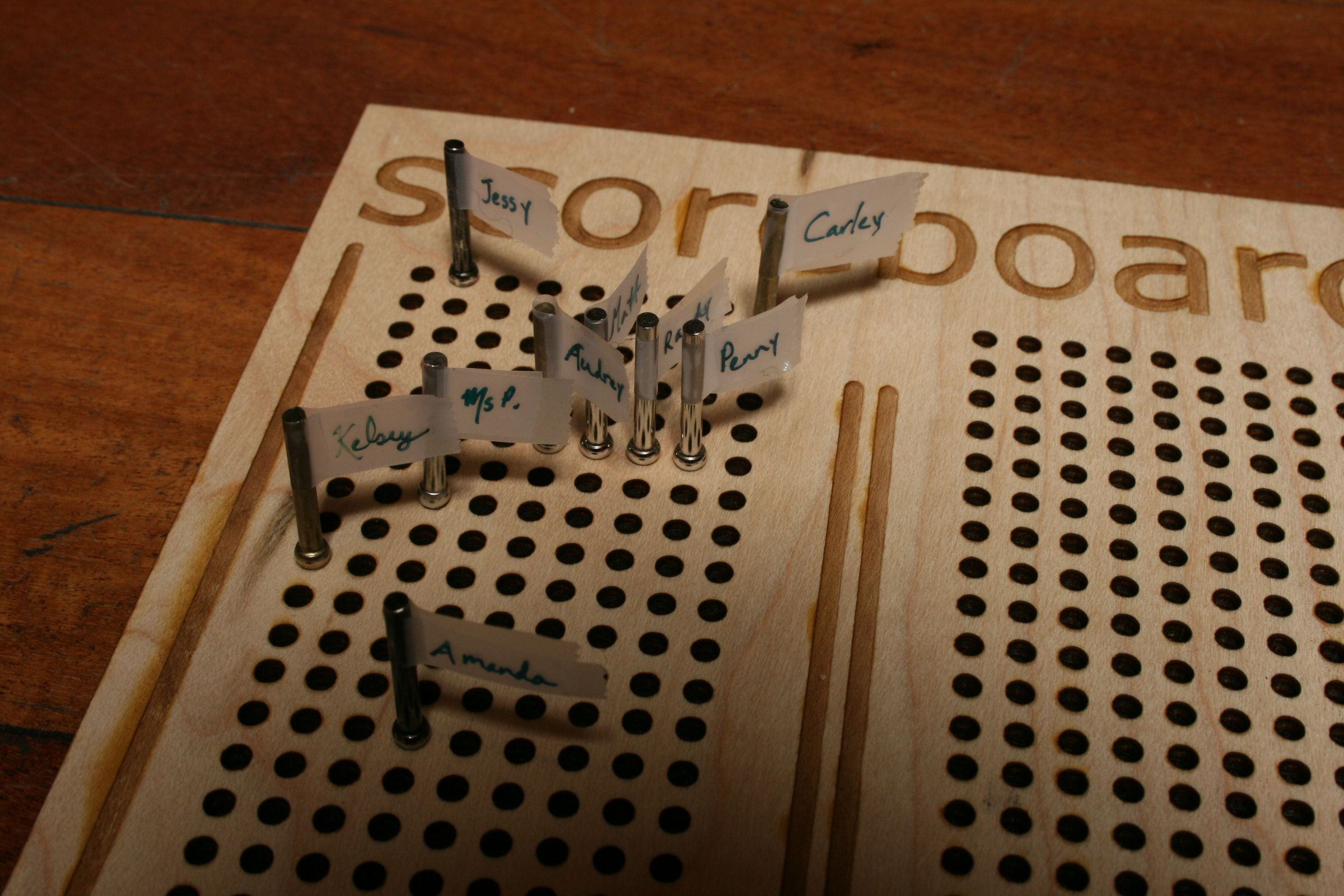 Lasercut Cribbagestyle Scoreboard 3 Steps Instructables