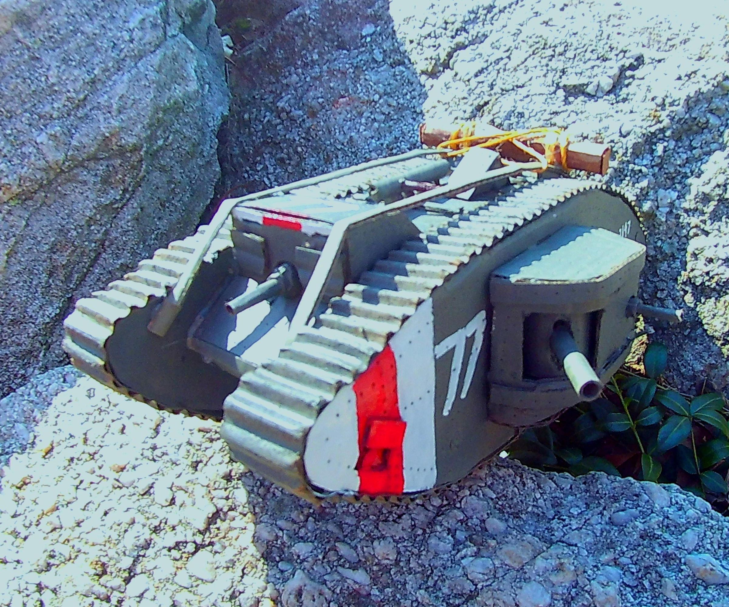 Cardboard Model Mark IV British Tank