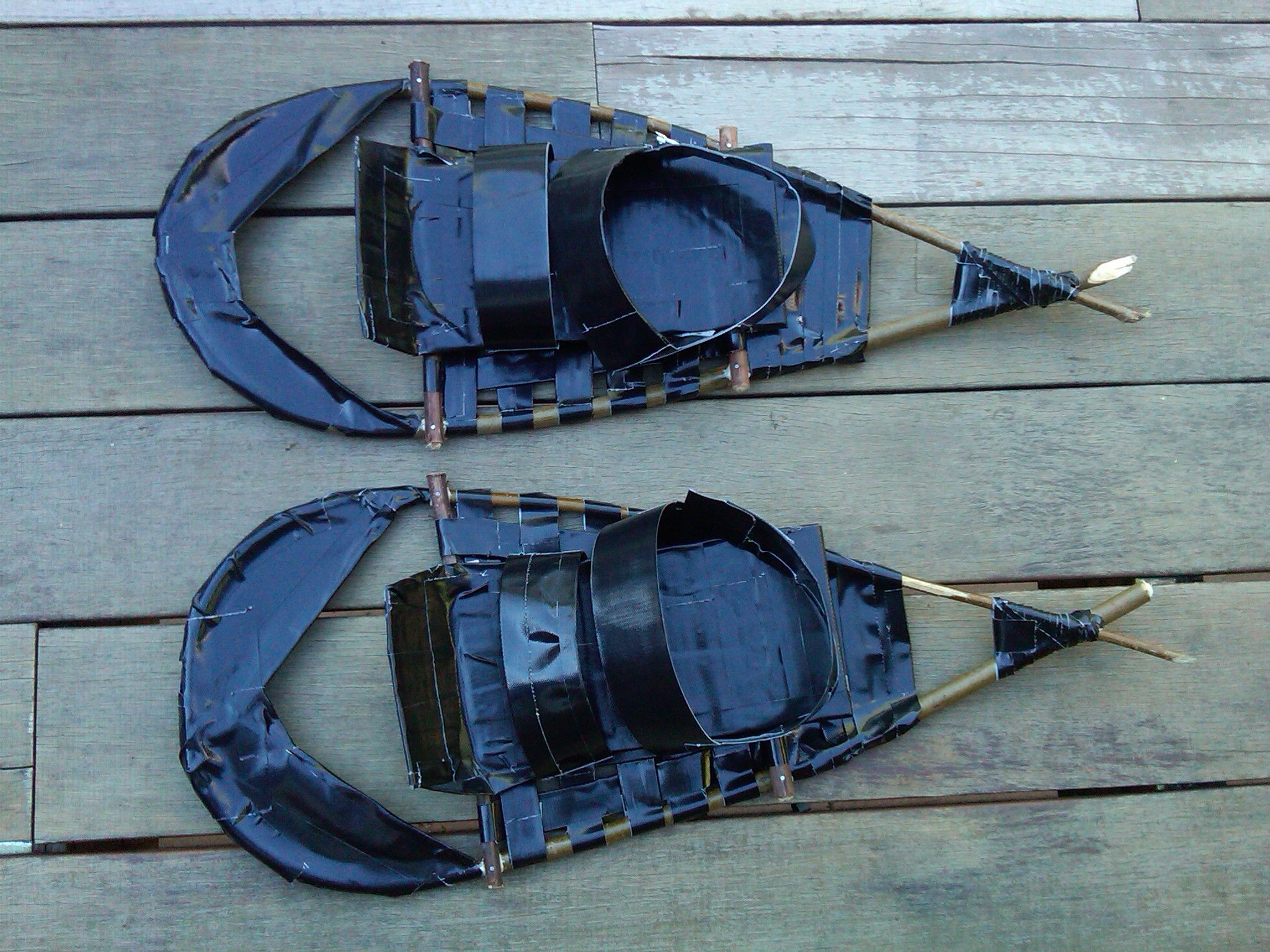 Duct Tape Snowshoes From Scratch