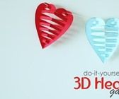 DIY: 3D Paper Heart Garland