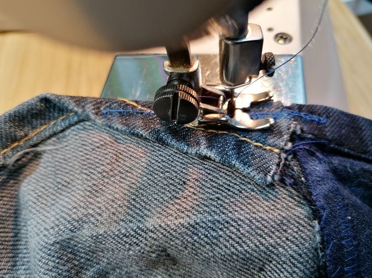 Splicing Retro Jeans