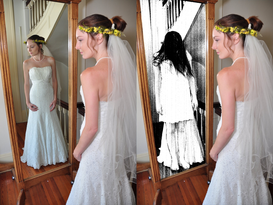 Creepy Girl in Mirror Effect in Photoshop