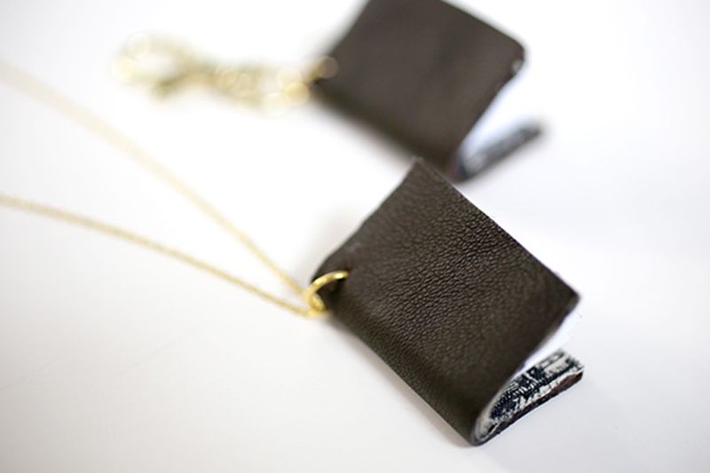 A Novel Necklace Design- Book Shaped Necklaces for Girlfriend
