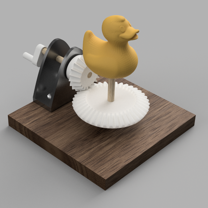 How to Create a Spinning Rubber Duck Gear Mechanism : 7 Steps (with ...