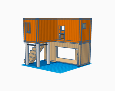 Building the Foundation From the Shipping Containers