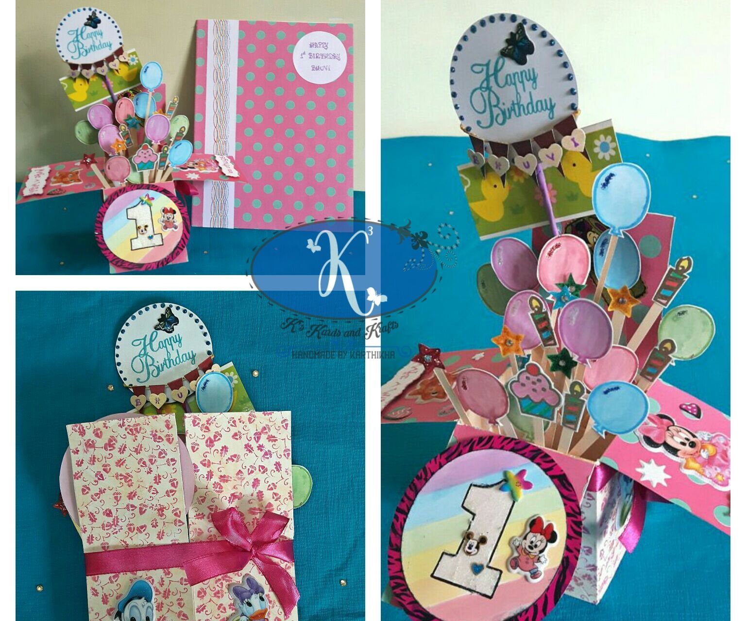 Card in a Box - First Birthday