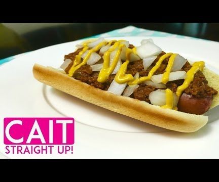 Homemade Chili Dog With Homemade Chili Sauce