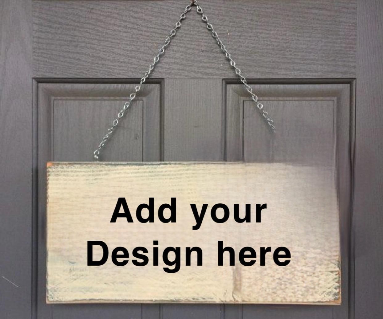 Cute Personalized Front Door Sign