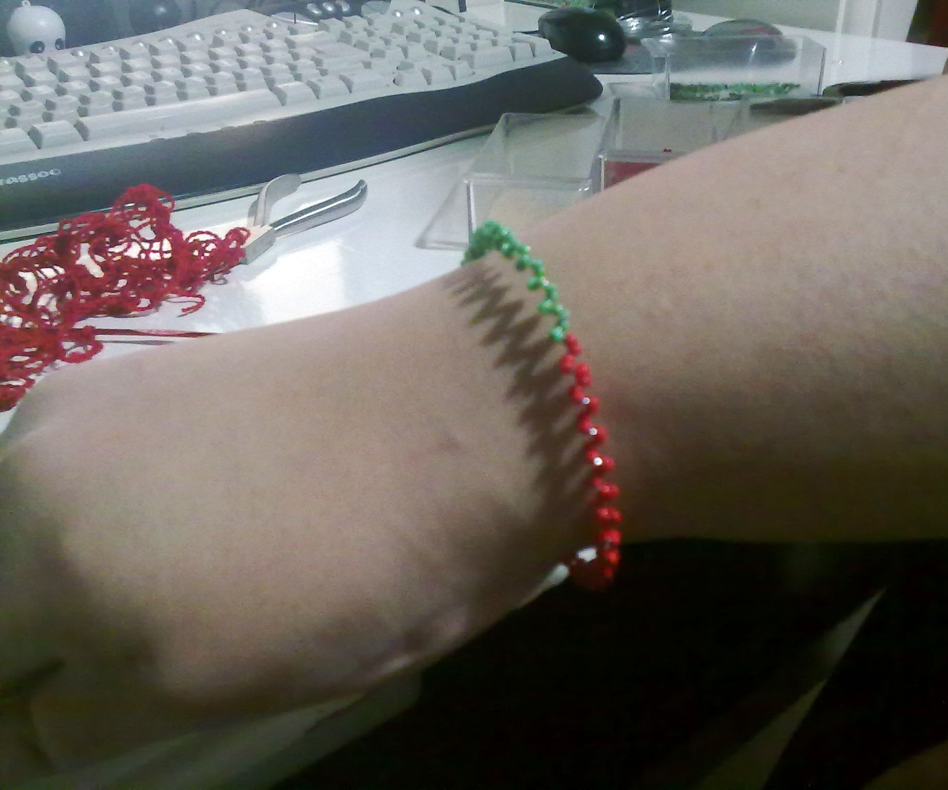 Spiral Beaded Bracelet