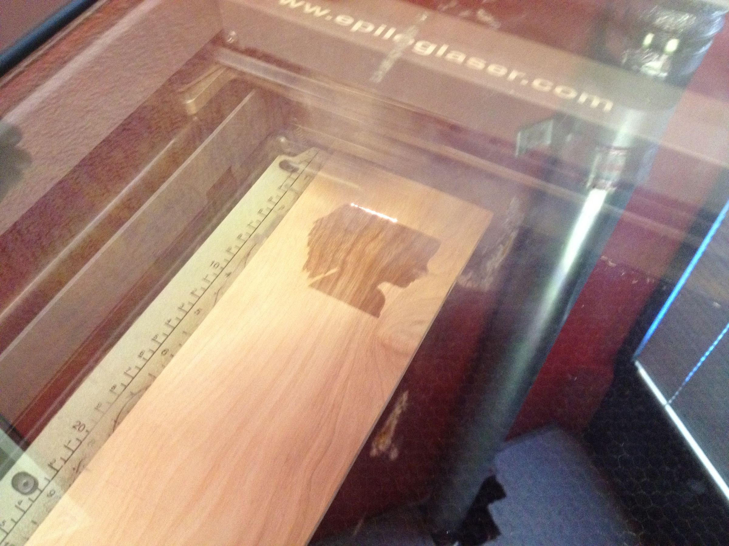 laser etching a 3D photograph