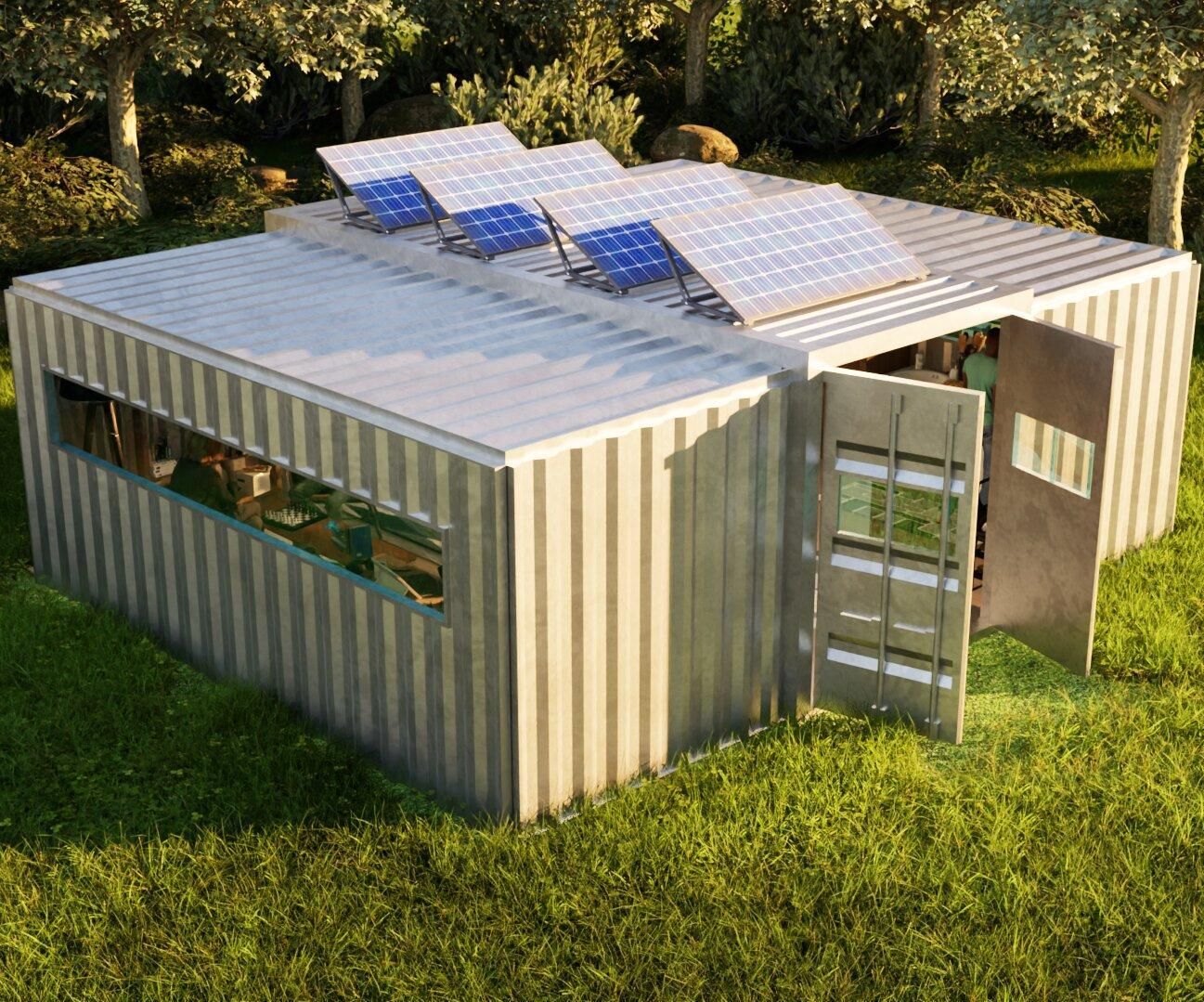 Folding Shipping Container Home - Sustainable and Affordable Housing
