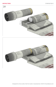 Starfighter-X Star Wars Inspired Paper Model