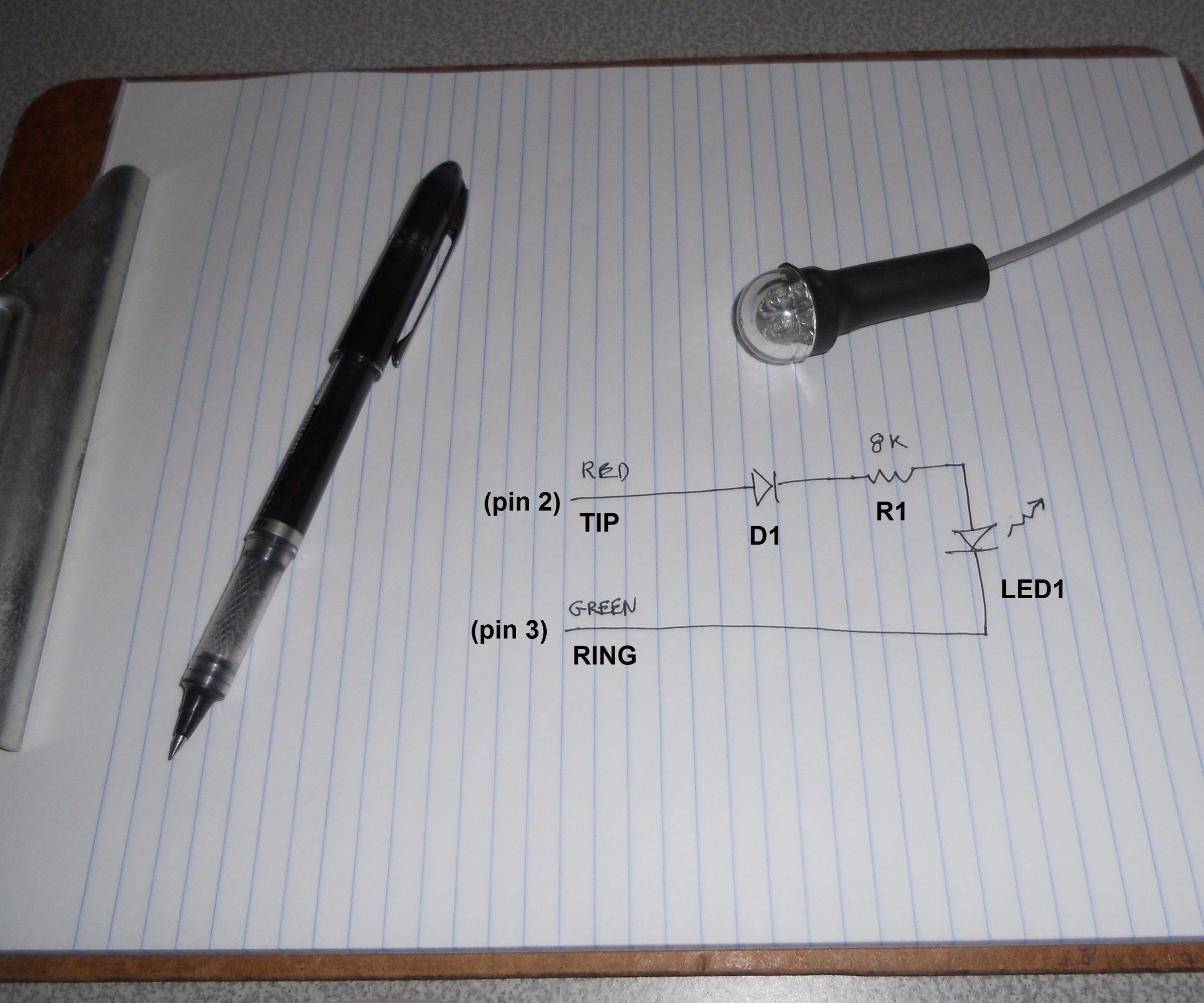 Telephone Ringer Visual Alert (LED)