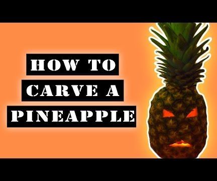 Halloween - How to Carve a Pineapple for Halloween 