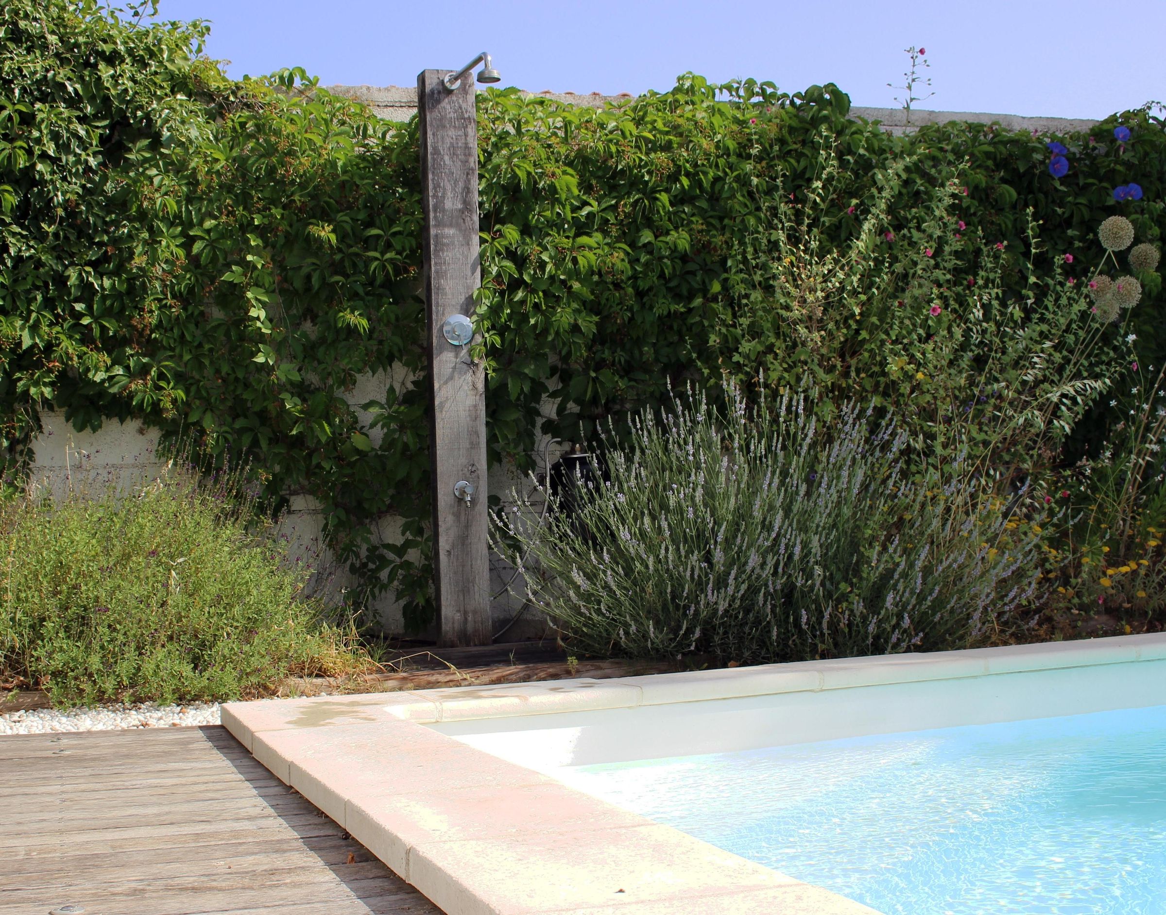 Sun Heated Garden Shower