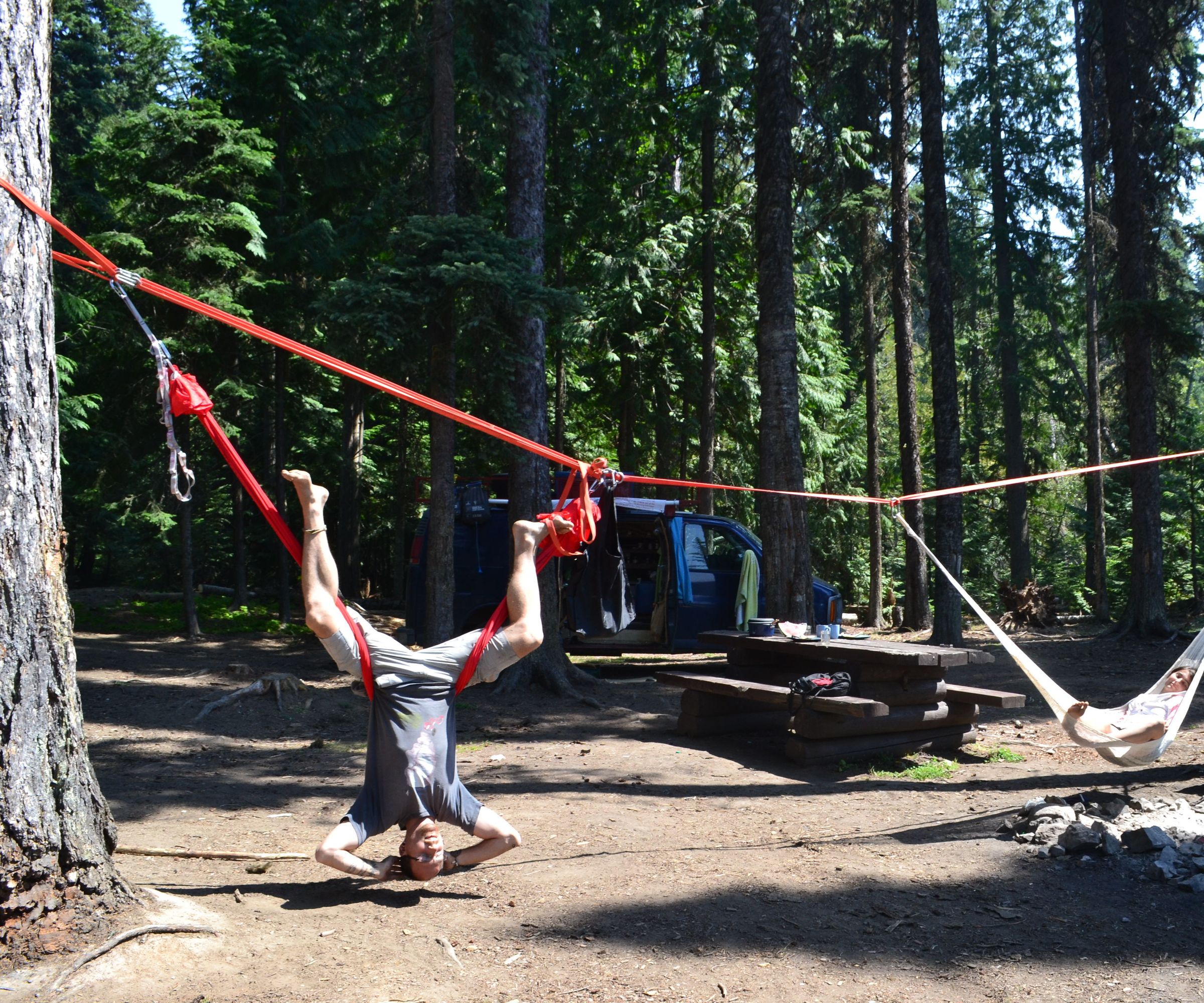 Air Yoga and Slackline