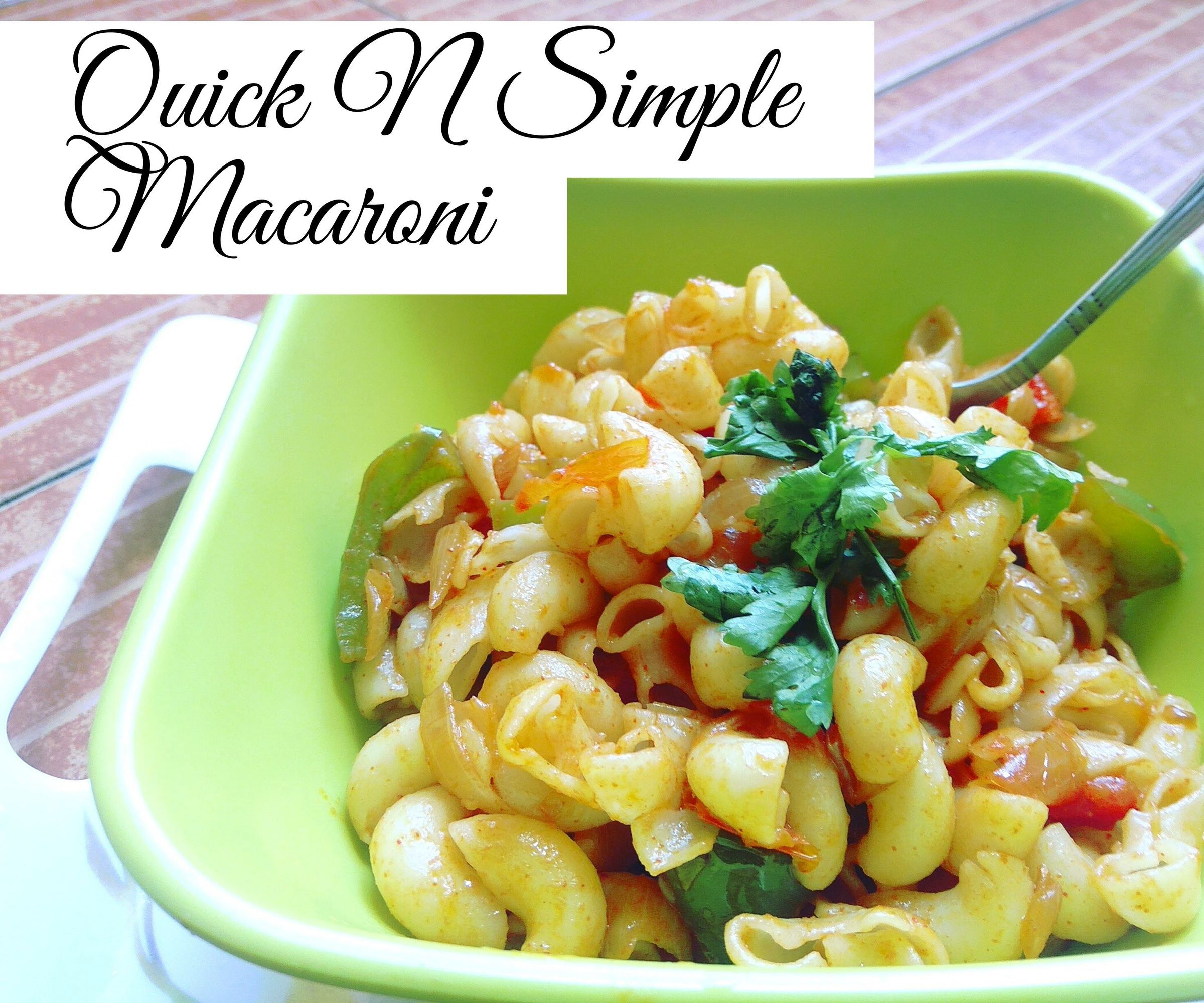 Quick Veggie Macaroni